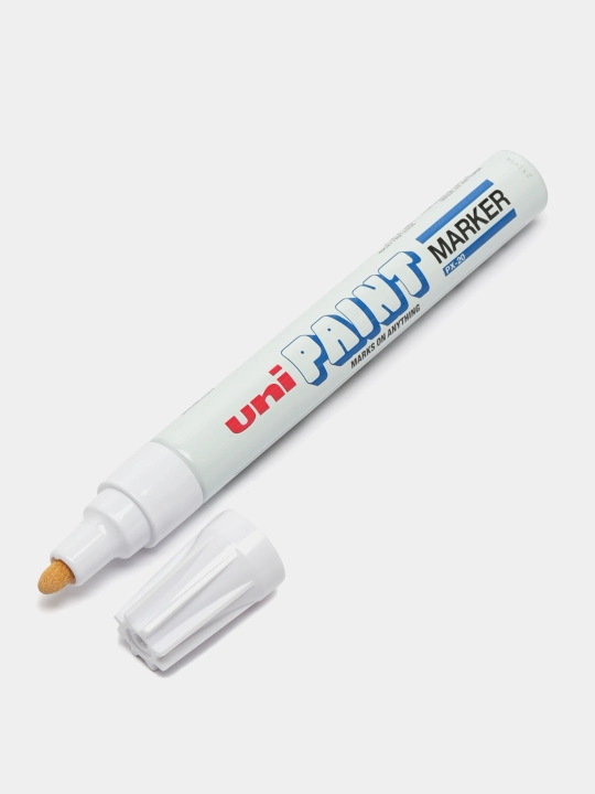 Marker Uniball Paint Marker Marking Pen White PX-20, oq rangli, 2.2-2.8 mm