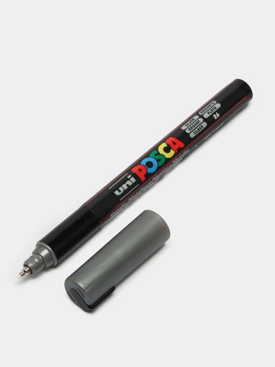 Doimiy marker Uni POSCA PC-1MR Silver, 0.7 mm
