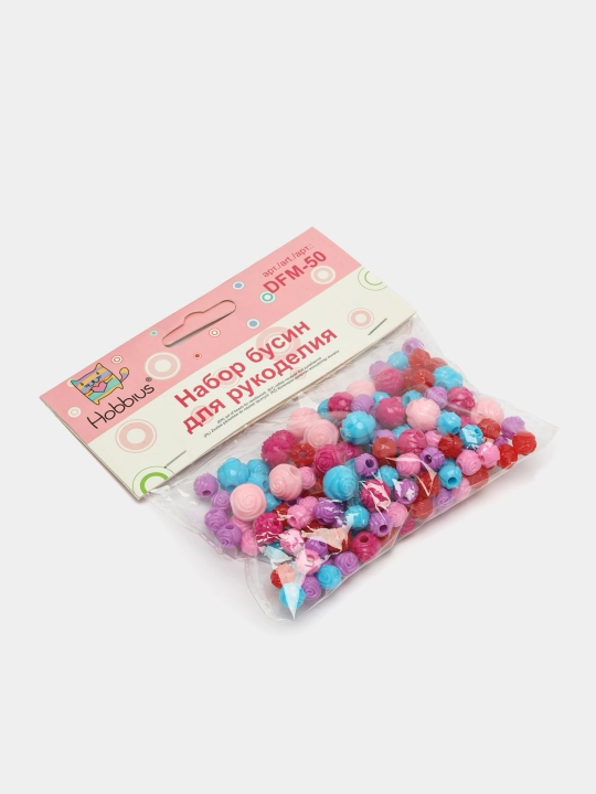 Tikuvchilik uchun biserlar to'plami Hobbius Assorti DFM-50 №03, 50 g