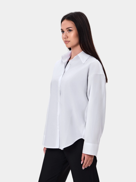 TERRA PRO ayollar klassik rubashkasi, oversize AW24WES-21031