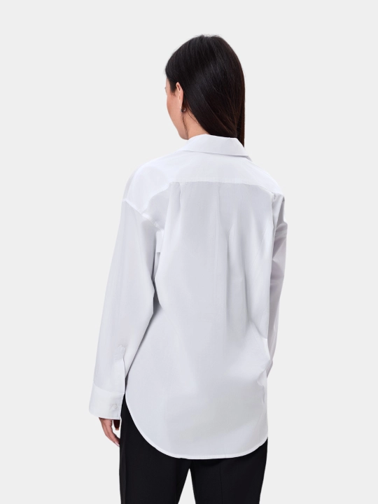 TERRA PRO ayollar klassik rubashkasi, oversize AW24WES-21031