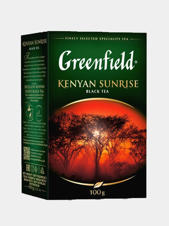 Чёрный чай Greenfield Kenyan Sunrise, листовой, 100 г - 
