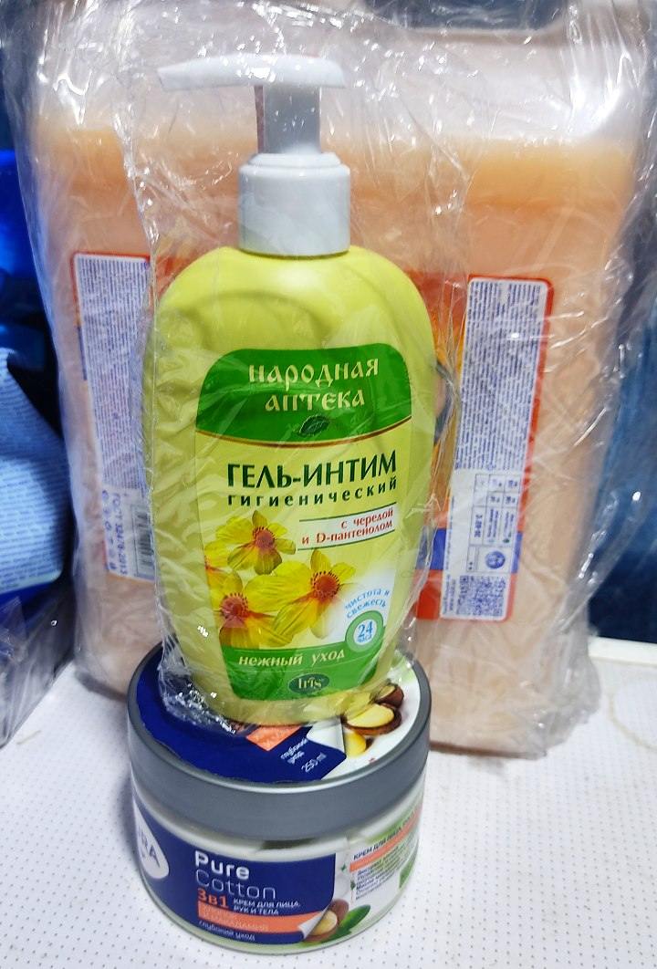 Gigienik intim gel Народная аптека, chereda va D-Pantenol bilan, 250 ml