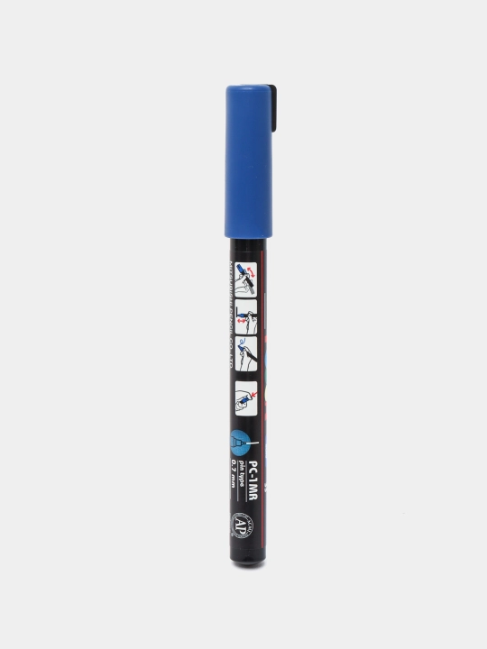 Marker Uni Posca PC-1MR, ko'k, 0.7 mm