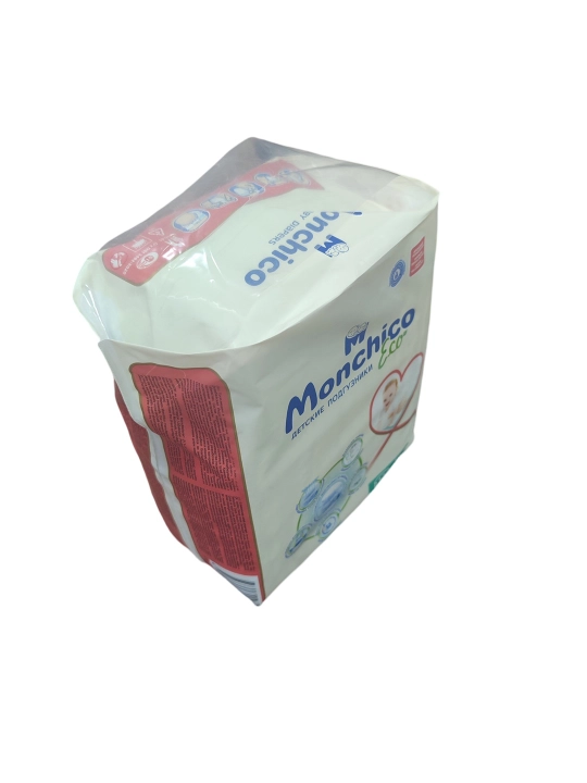 Подгузники Monchico Eco+, 26 шт 2 в 1, упаковке 26 шт размер 4, 7-14 кг
