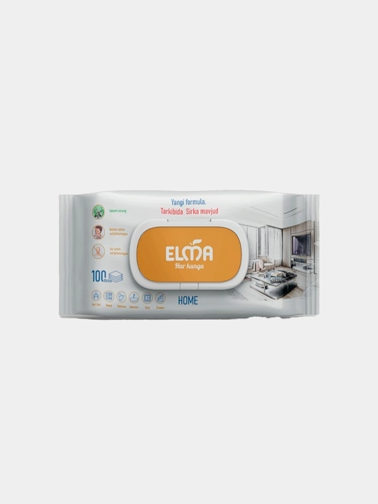 Nam salfetkalar Elma, Sirka, 100 dona