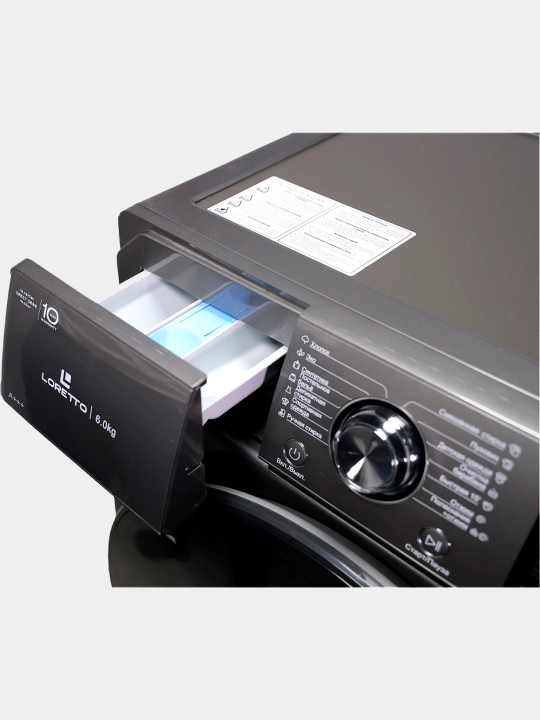 Kiryuvish mashinasi LORETTO LW-6104DD-G invertor, 6 kg