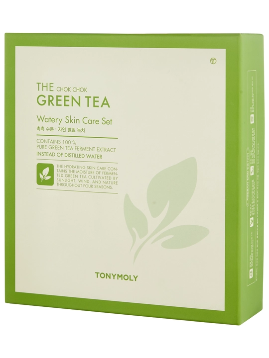Teri parvarishi to‘plami The Chok Chok Green Tea Skin Care Set, ko‘k choy bilan