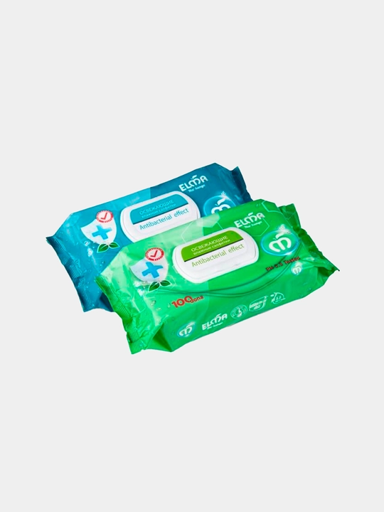 Влажные салфетки Elma, Antibacterial, 100 шт