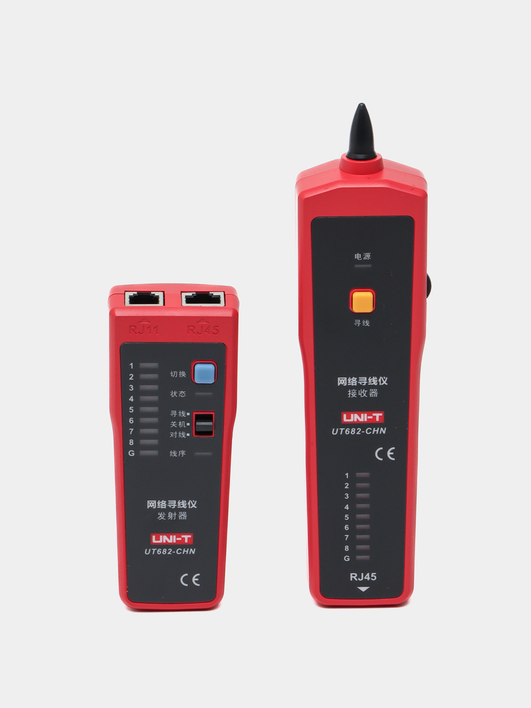Тестер для проверки интернет кабеля Lan UNI-T UT682-CHN, RJ-45, RJ-11 - 