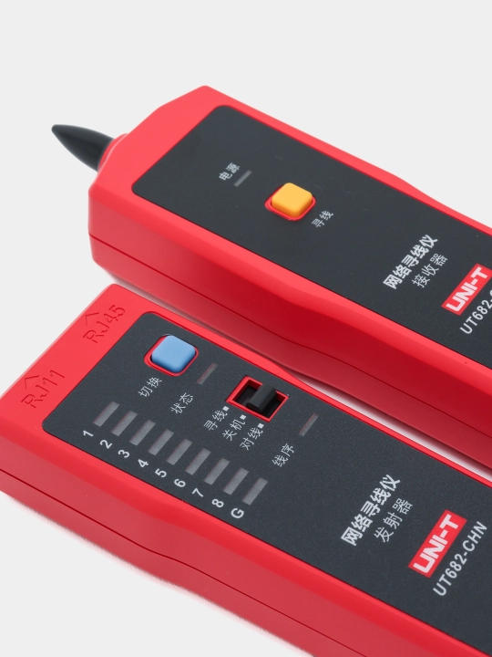 Тестер для проверки интернет кабеля Lan UNI-T UT682-CHN, RJ-45, RJ-11