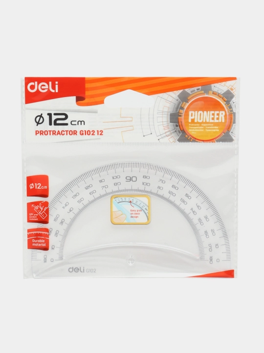 O'lchagich transportir Deli D, 12 sm - 