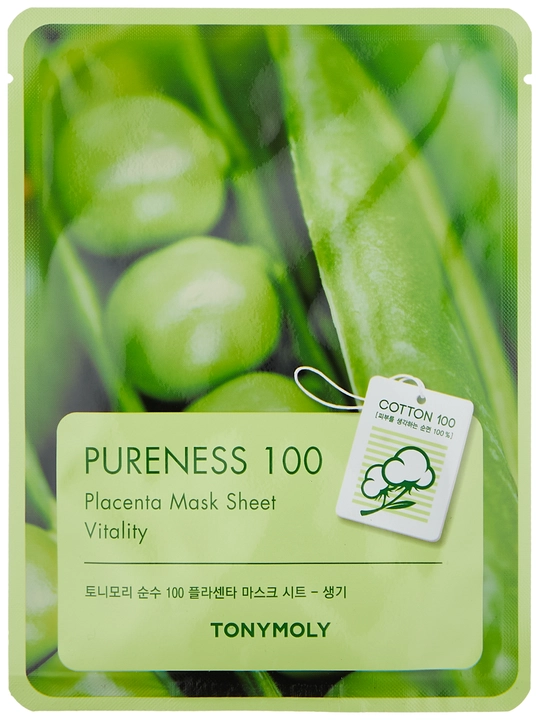 Маска для лица TONYMOLY PURENESS 100 Mask Sheet, 21 мл, улитка/гиалурон/коллаген