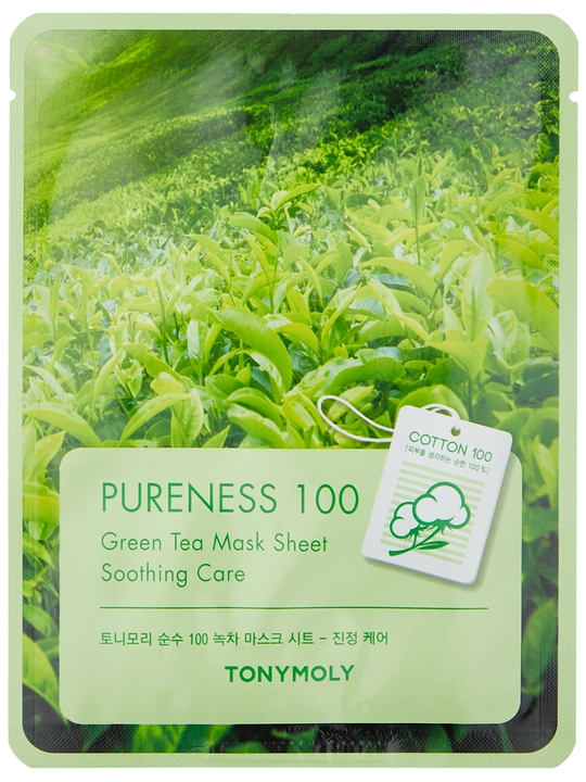 Маска для лица TONYMOLY PURENESS 100 Mask Sheet, 21 мл, улитка/гиалурон/коллаген