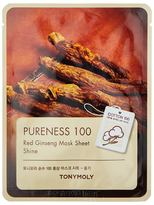 Маска для лица TONYMOLY PURENESS 100 Mask Sheet, 21 мл, улитка/гиалурон/коллаген