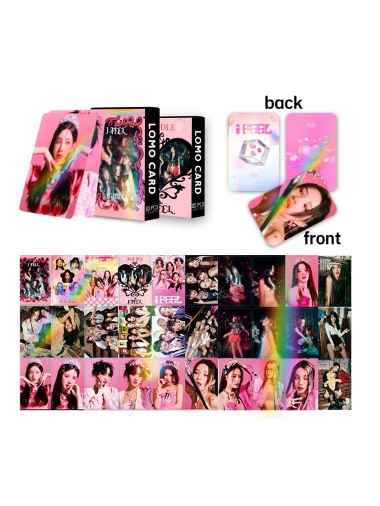 Глиттерные фотокарты, kpop G IDLE