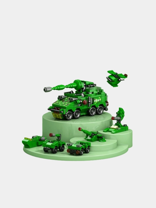 Конструкторы 6 в 1: "Спасательная и Военная техника" совместим с Lego