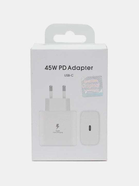 Зарядное устройство для Samsung, адаптер 45WT PD, быстрая зарядка