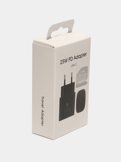 Зарядное устройство для устройств 25 WT/Ватт PD, адаптер USB-C, c быстрой зарядкой