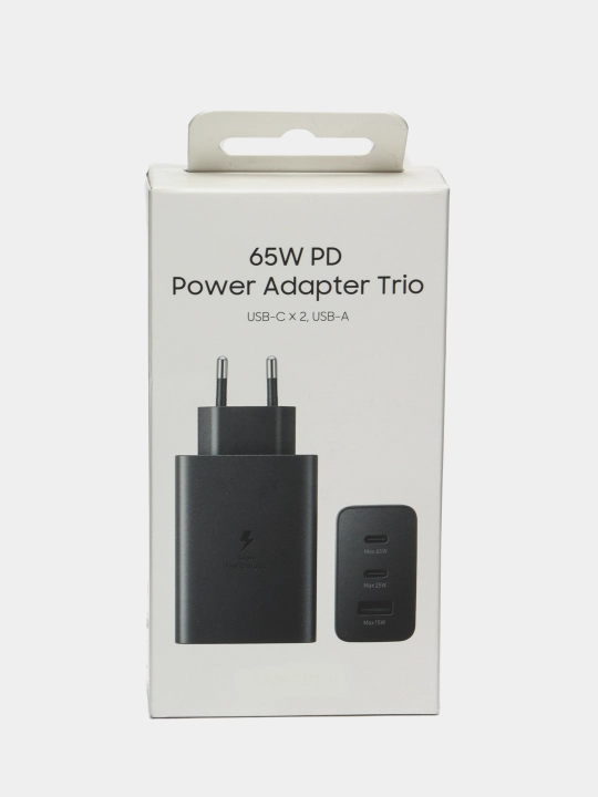 Адаптер для Samsung, зарядное устройство, PD Power Trio, с кабелем, 65 Вт