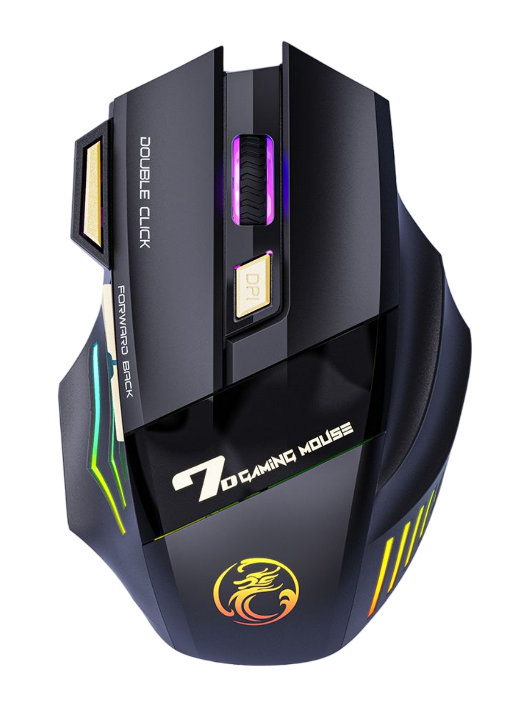 Беспроводная игровая мышь, бесшумная, с RGB подсветкой, 3200 DPI ...