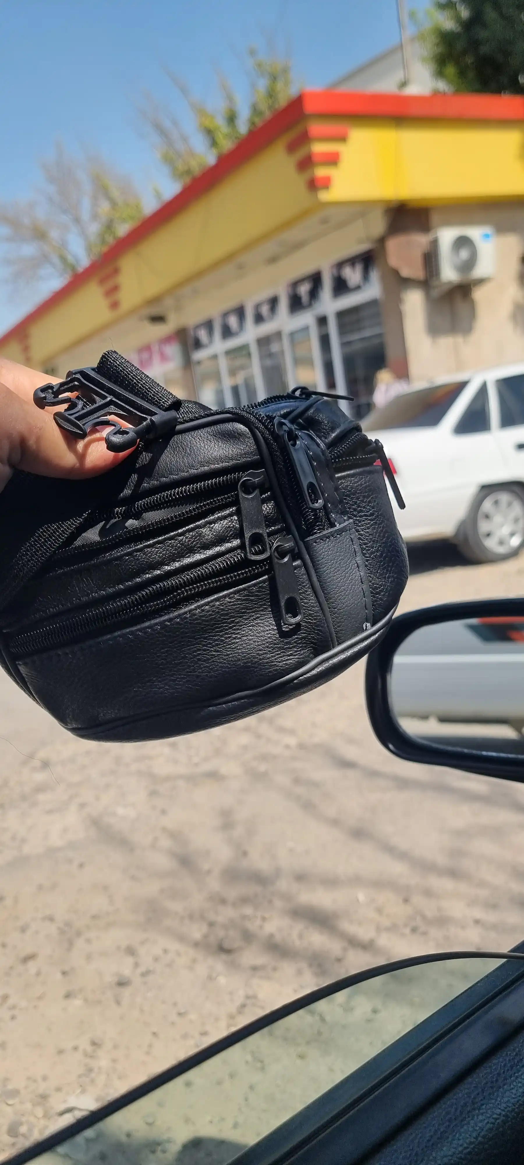 Erkaklar uchun belbog'li sumka, ko'p funksiyali, eko charm