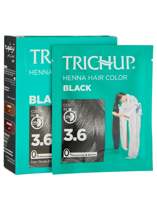 Trichup Henna Hair Color soch bo‘yog‘i-xina, 6 dona, 10 gr, tabiiy bo‘yoq