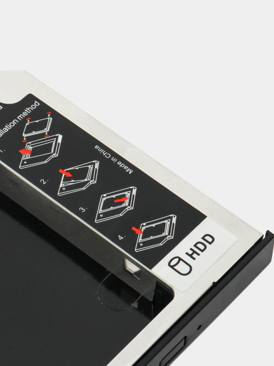 Универсальный HDD Caddy 2.5 для установки в ноутбук и жесткий диск, 9.5-12.7 мм