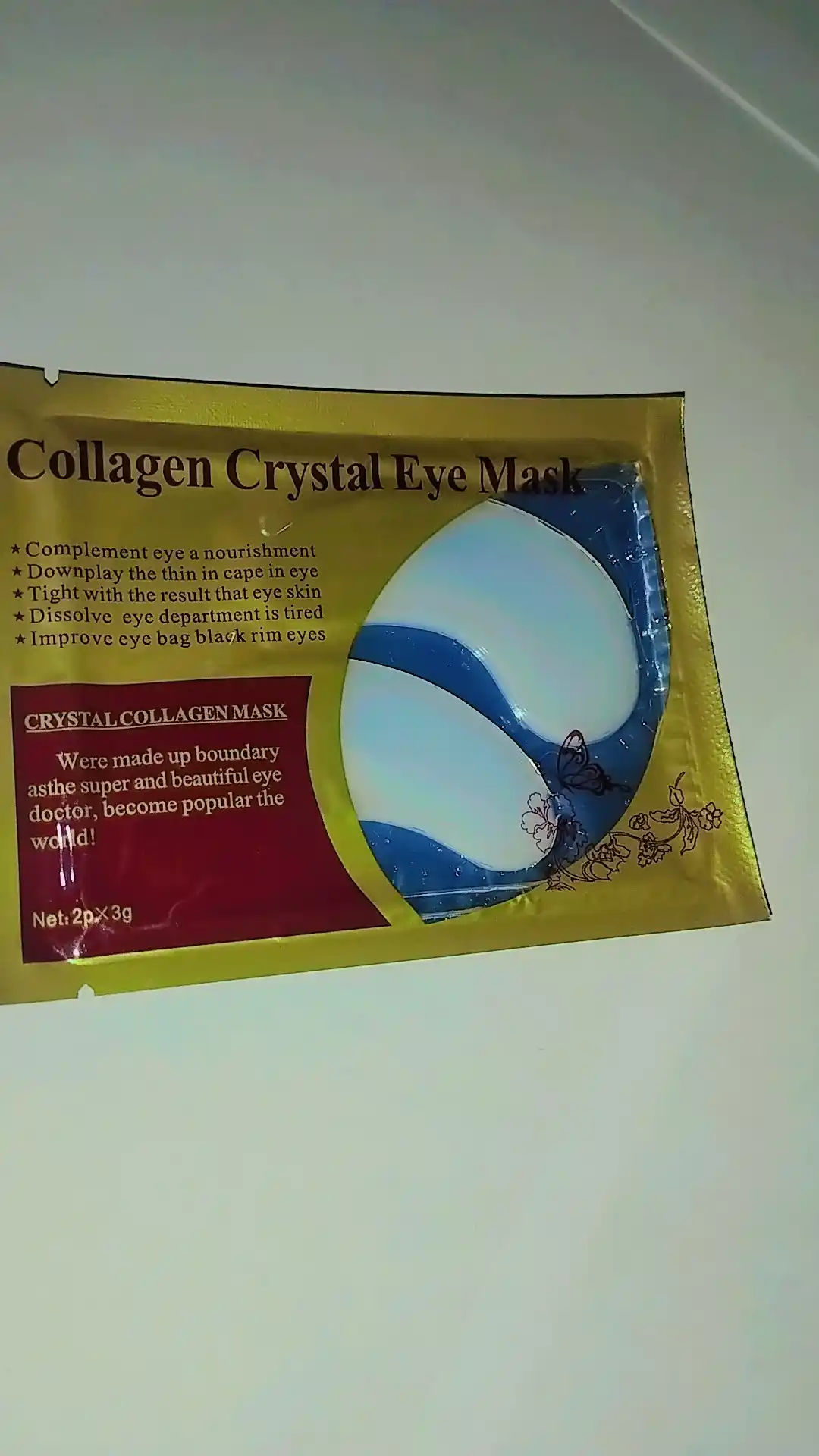 Патчи коллагеновые для глаз Collagen Crystal Eye Mask, гидрогелиевые