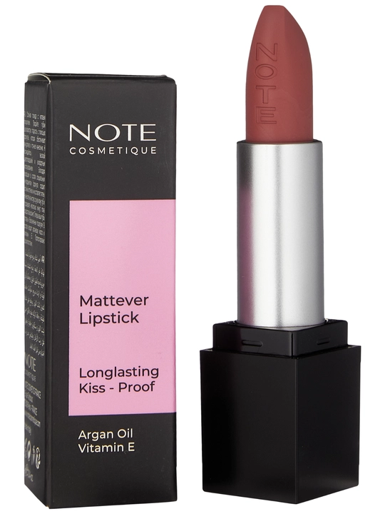 Lab bo‘yog‘i Note Mattever Lipstick 4 g, 03, 05, 06, 07, 08, 13 va 14 tuslari, xira