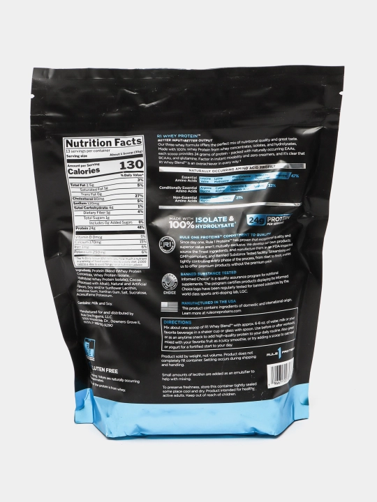 Amerikalik protein RuleOne flavored, mushaklarni kuchaytirish uchun