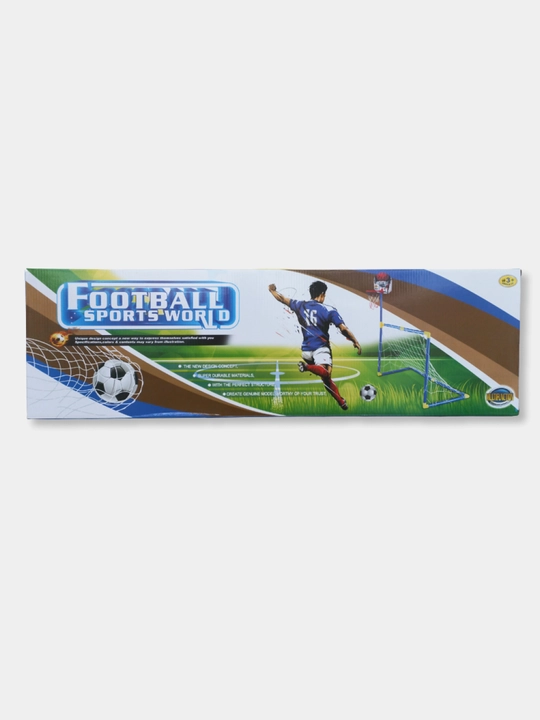 2 si 1 da, bolalar uchun, basketbol halqali, futbol darvozasi, оchiq sport
