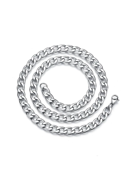 Zanglamaydigan po'latdan yasalgan qalin zanjir, 55-60 sm