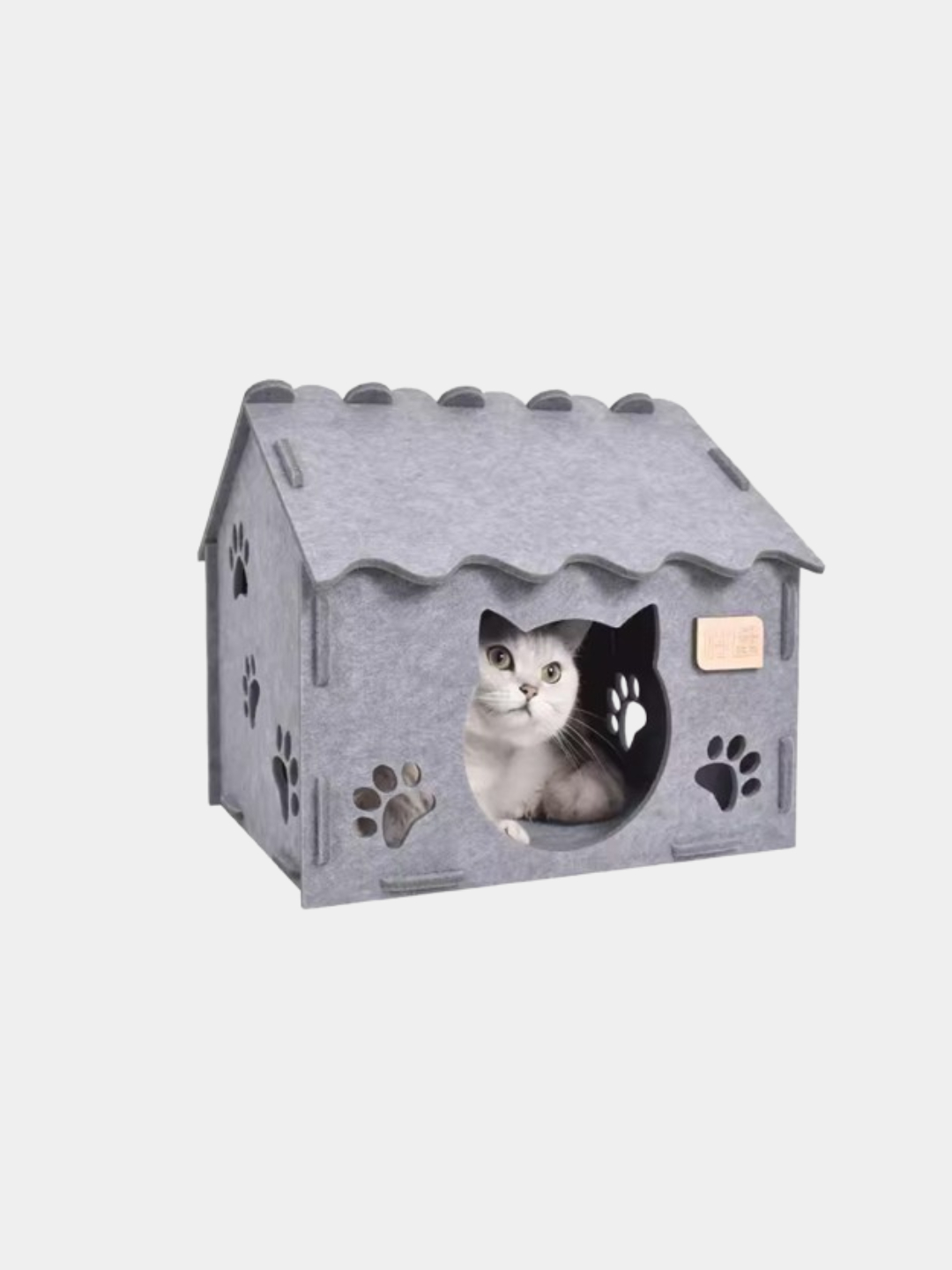 Сборный домик для кошек, 600 г, серого цвета, 40 * 36 * 33 см купить по ...