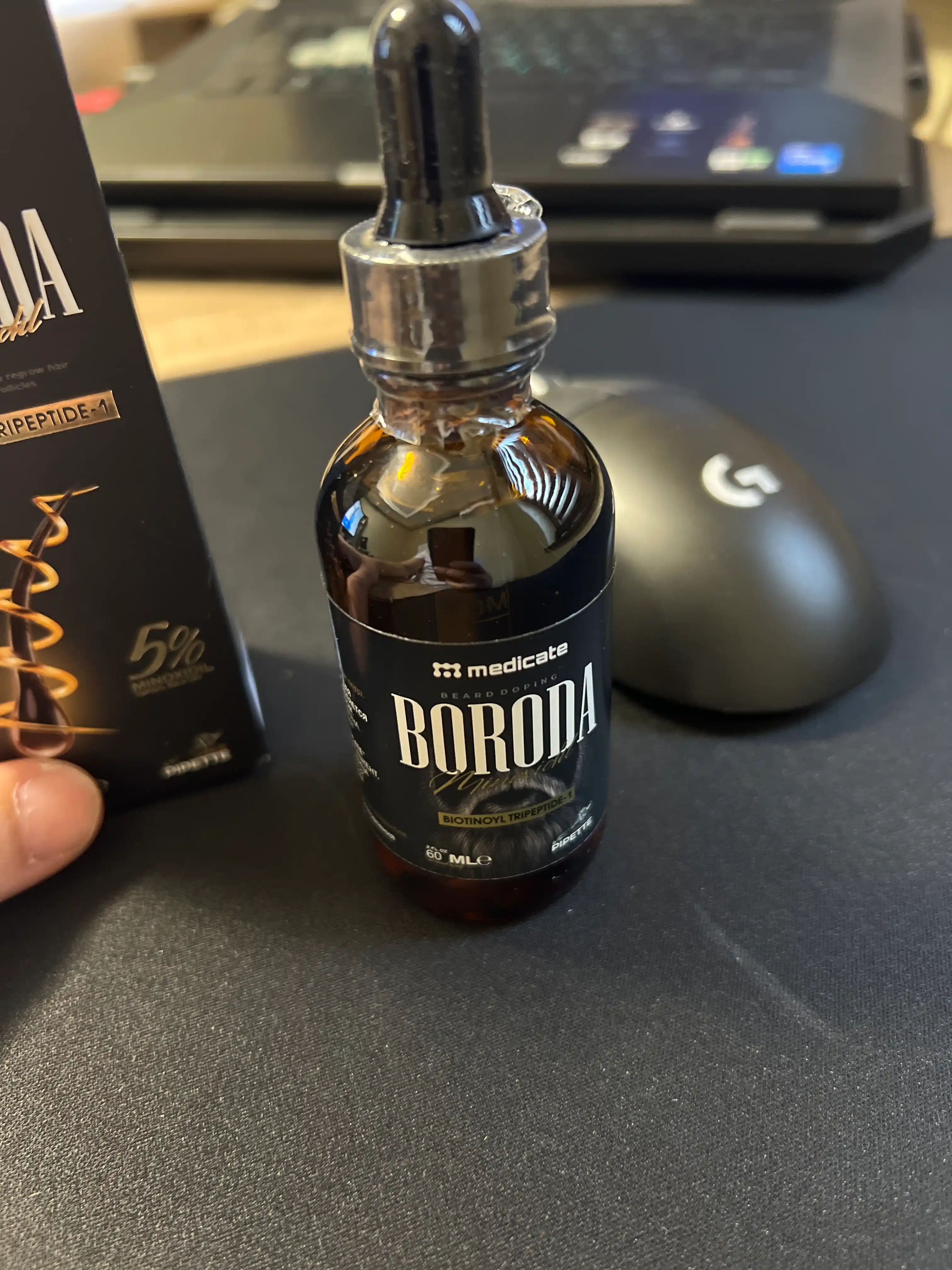BORODA средство для роста бороды minoxidil 5%, 60 мл + пипетка с дозатором