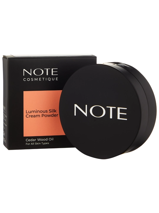 Крем-пудра NOTE Luminous Silk Cream Powder, 10 г, тона 01 02 03, сияющий финиш