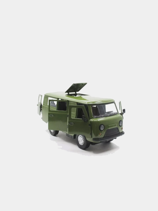 Машинка игрушка УАЗ Буханка металлическая, масштаб 1:24 - 
