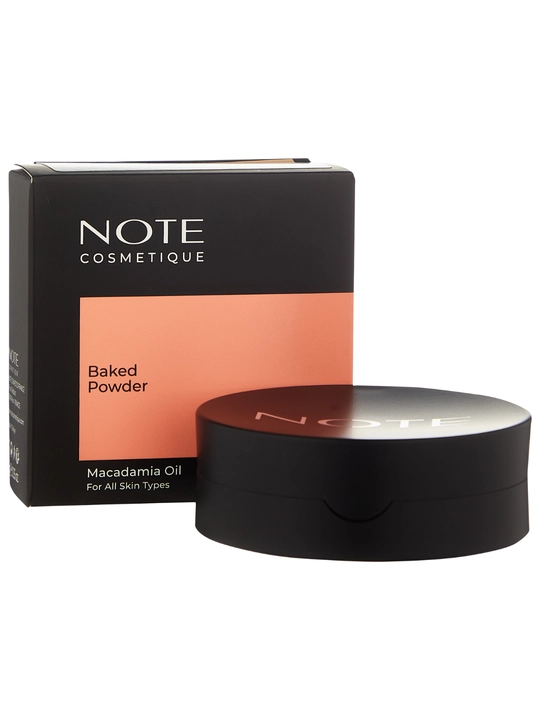 NOTE Baked Powder 10 g kompakt pudra 01, 04, 06 ranglar mat finish uchun