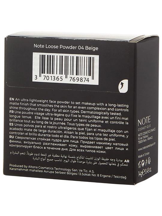 NOTE Loose Powder kukunli upa matlovchi