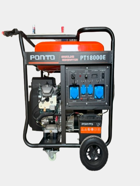 Benzinli generator, ikki silindrli, nominal quvvati 12.0 kVt, PT18000E - 
