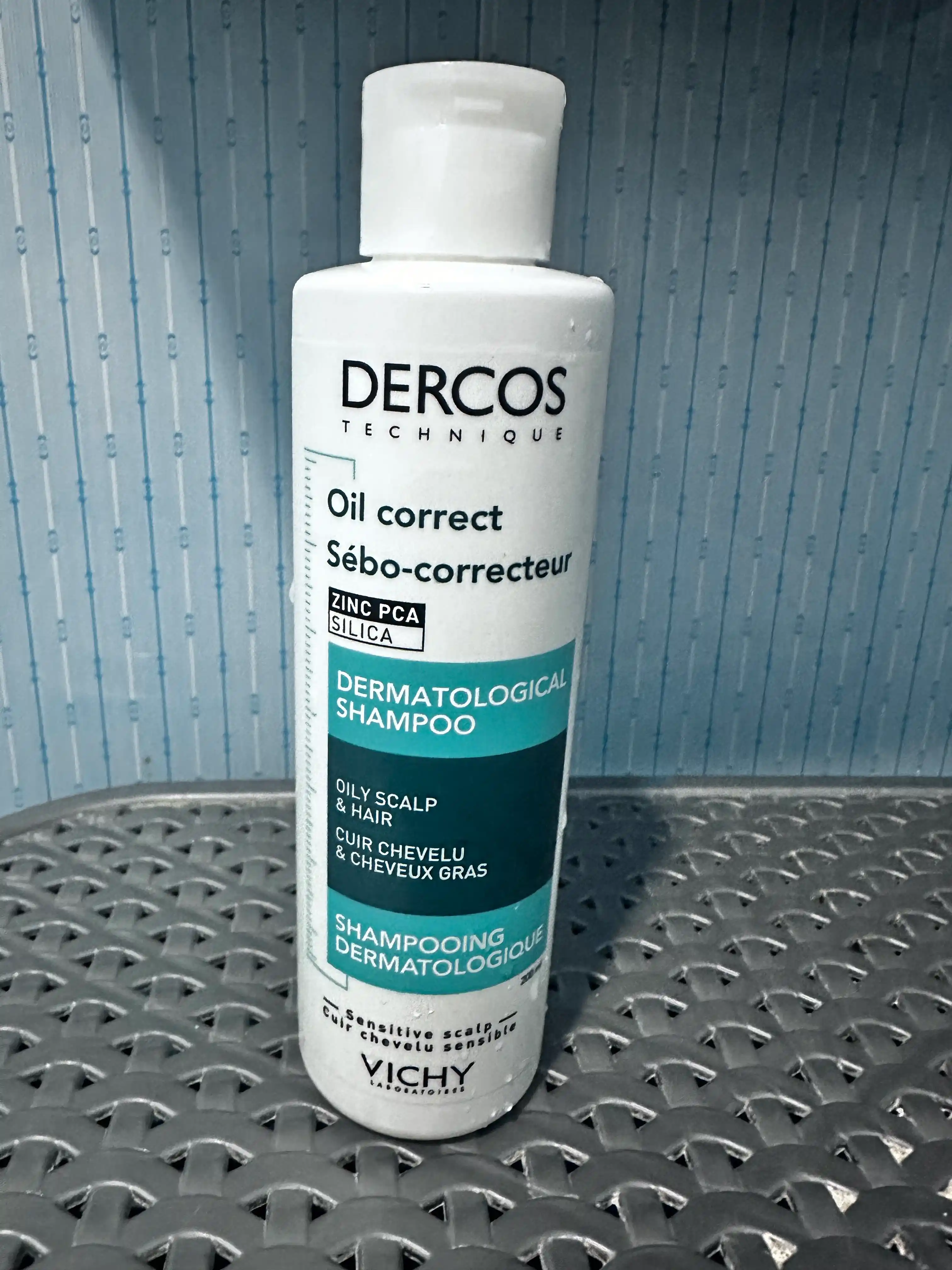 Shampunni parvarish qilishni tartibga solish, Vichy DERCOS TECHNIQUE OIL CONTROL, yog'li bosh terisi uchun, 200ml
