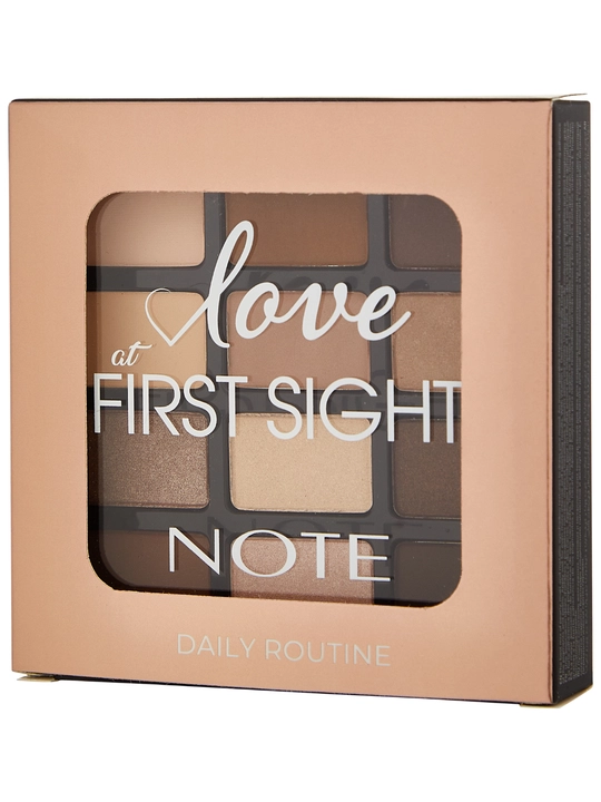 Ko'z qovoqlari uchun ten paletkasi Note Love at first sight eyeshadow palette, 201 va 202