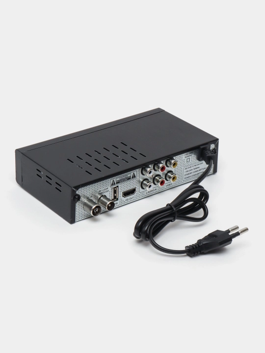 Raqamli TV tyuner DVB-T2, 20+ kanal, HD sifat, pult bilan