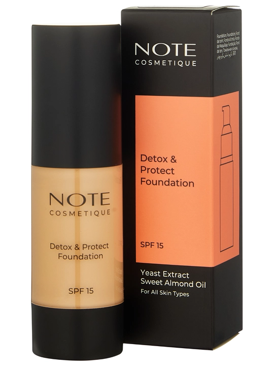 Тональный крем NOTE Detox and Protect Foundation SPF15, 30 мл