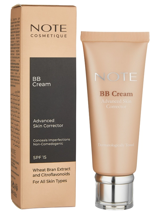 BB крем NOTE Advanced Skin Corrector SPF15 35 мл, тон для лица, натуральное покрытие