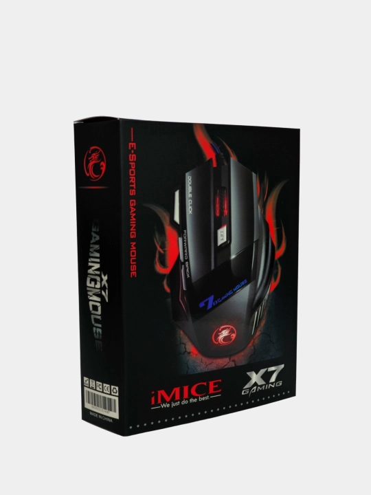 Геймерская мышь iMICE X7, проводная, лазерная, игровая мышь