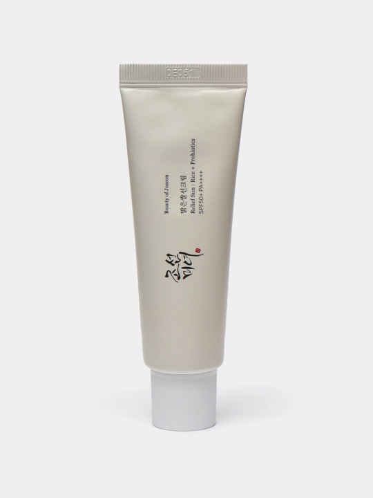 Quyoshdan himoya qiluvchi krem Beauty of Joseon: guruch va probiotiklar SPF 50+ PA++++