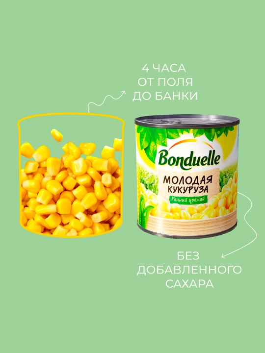 Кукуруза Bonduelle, молодая, 170 г