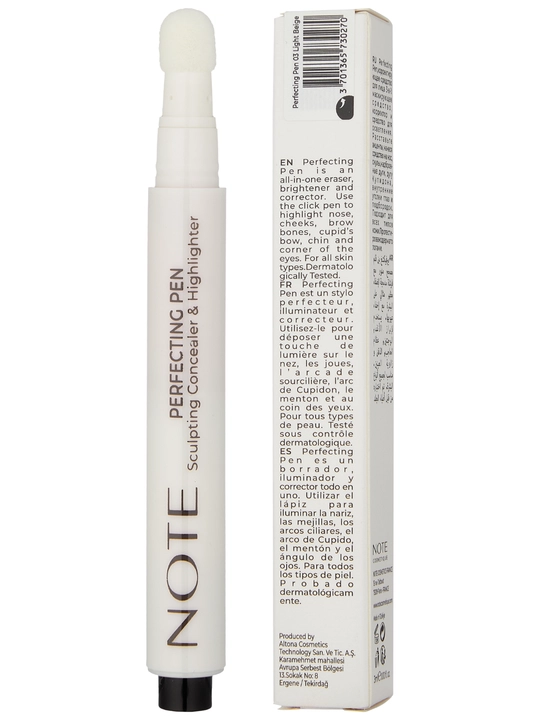 Note Perfecting Pen 01, 3 ml yuz uchun nuqsonlarni yashiruvchi korrektor qalam