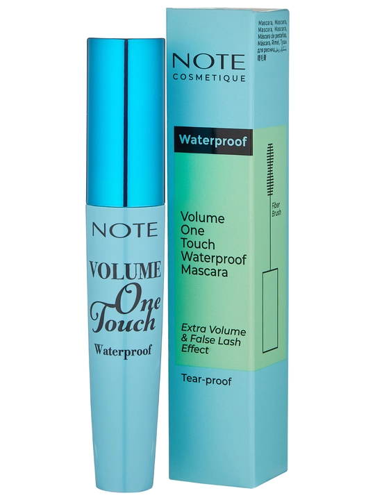 NOTE Volume One Touch Waterproof Mascara 10 ml suvga chidamli kiprik tushi